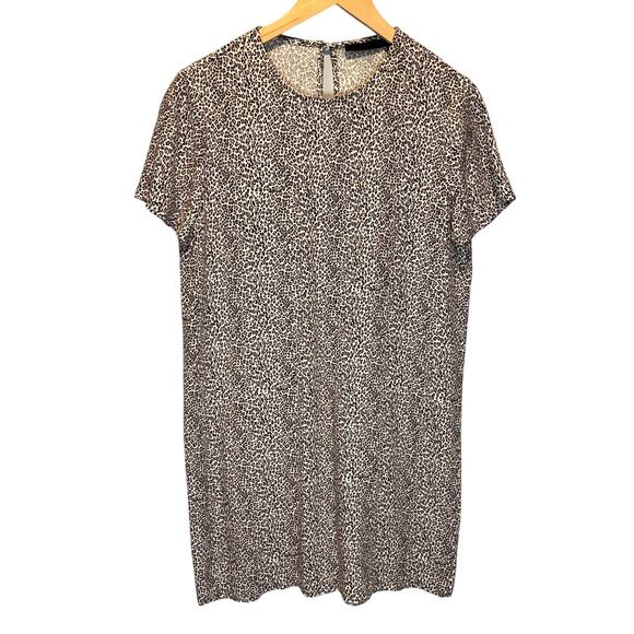 Jenni Kayne Leopard Print T-Shirt Dress - size medium - Picture 2 of 7